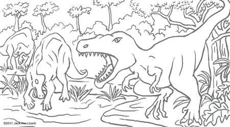 Coloring Pages of Albertosaurus