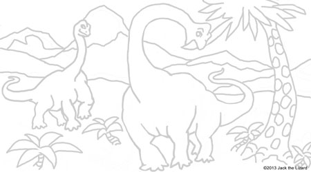 Coloring Pages of Brachiosaurus