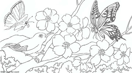 Coloring Pages of Spring Flowers