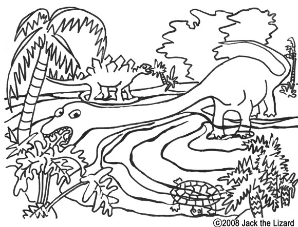 Colouring Book of Apatosaur, Dinosaurs