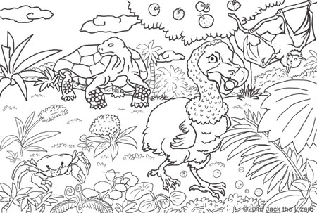 Coloring Pages of Dodo bird