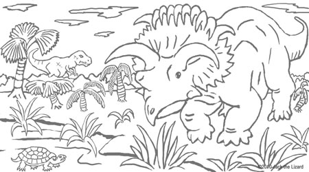 Coloring Pages of Kosmoceratops