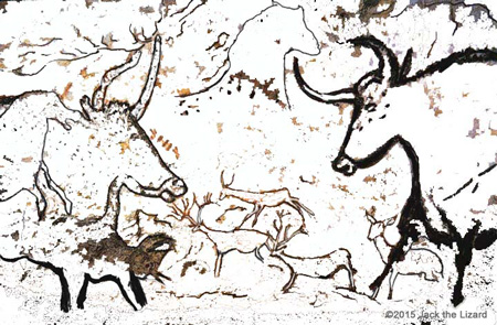 Coloring Pages of Lascaux Cav painting