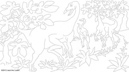 Coloring Pages of Ornithomimus