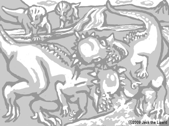 Coloring Pages of Pachycephalosaurus the Dinosaur