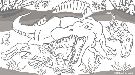 Coloring Pages of Spinosaurus