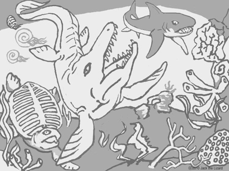 Coloring Pages of Tylosaurus