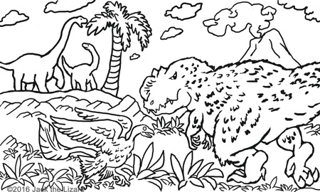 Coloring Pages of Yutyrannus