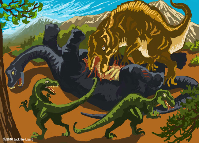 Acrocanthosaurus, Paluxysaurus and Deinonychus