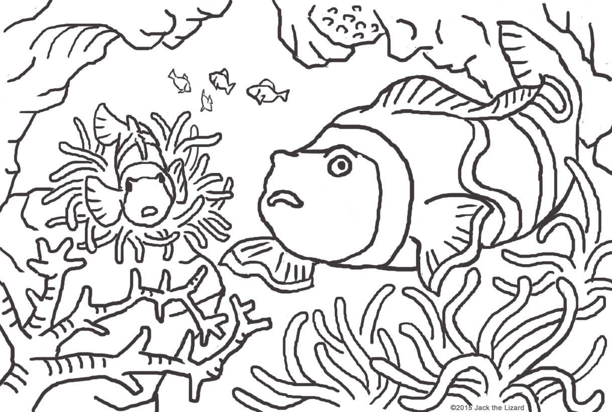 Coloring Pages of Pennant Crown Fish