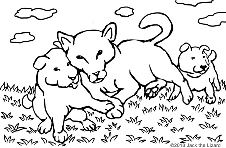 Coloring Pages of Dogs