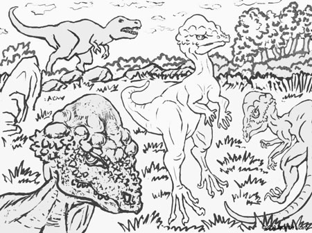 Coloring Pages of Prenocephale