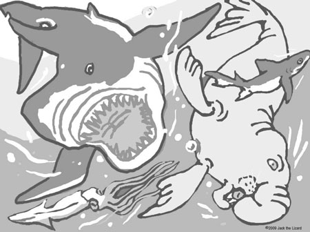 Coloring Pages of Great white shark