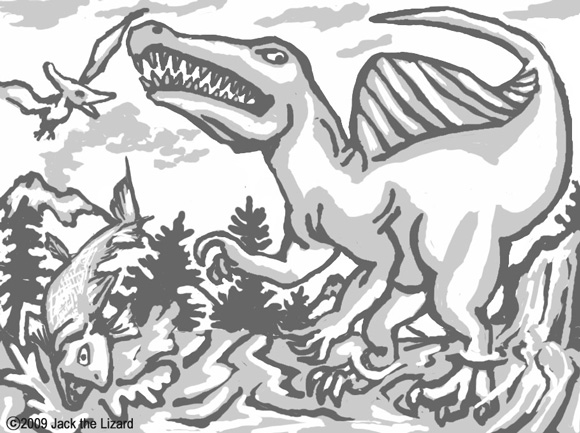 Coloring Pages of Spinosaurus