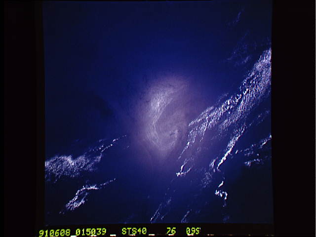 The photo of eddy, taken by astronauts.